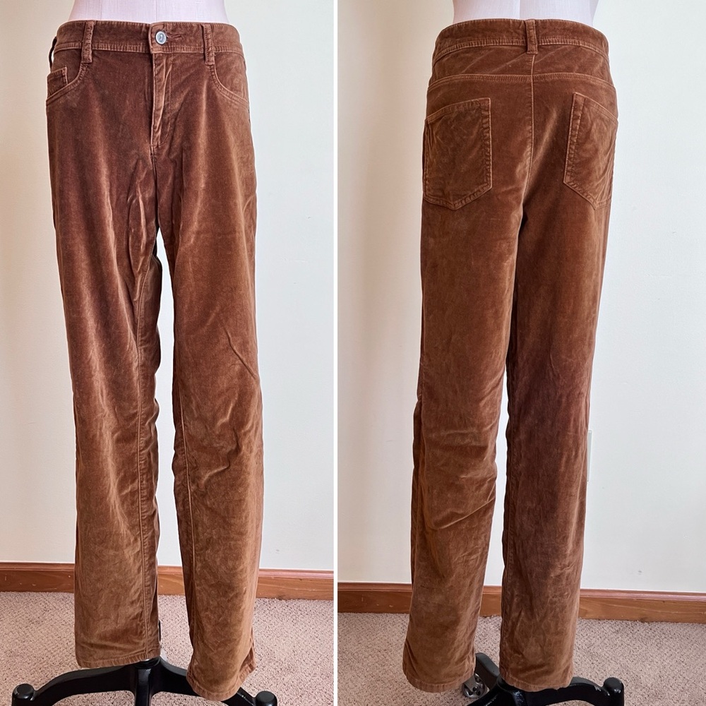 Anthropologie Pilcro and the Letterpress Serif Velvet Pants Brown Size 31